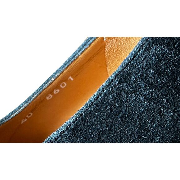 Robert Clergerie Bravo Black Suede Platform Wedge Oxfords Size 40 - Picture 6 of 7